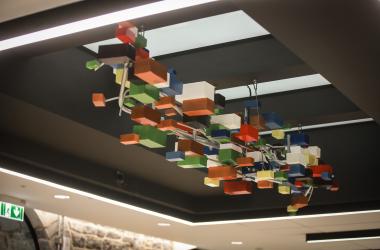 Nexus: ceiling mounted sculpture