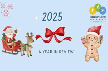 Festive icons on a blue image