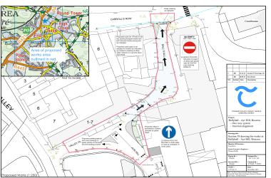 Ayr Hill to Carrolls Row One-way traffic system 