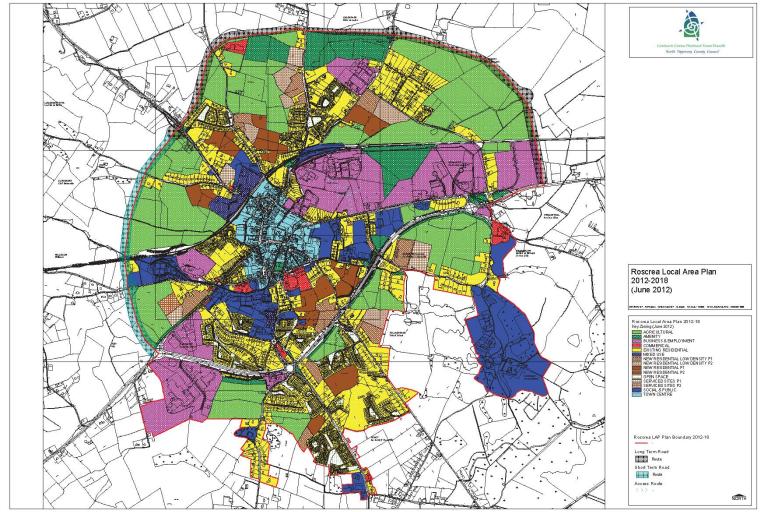 Roscrea LAP Zoning Map