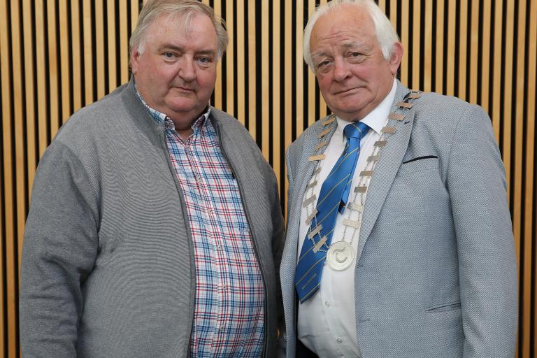 Cathaoirleach Cllr. John 'Rocky' McGrath & Leas-Cathaoirleach Cllr. Hughie McGrath