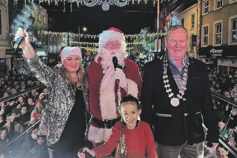 Christmas Lights with Santa