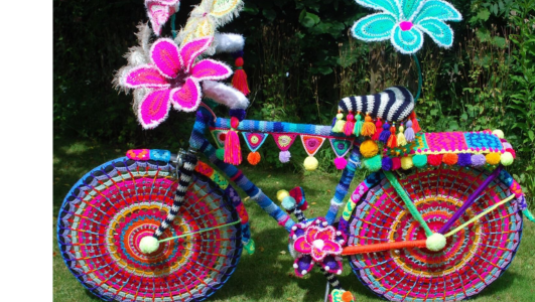 decorated bike