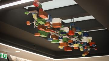 Nexus: ceiling mounted sculpture