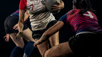 ladies playing rugby