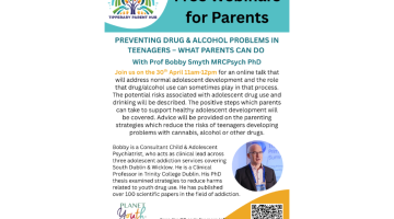 Poster for the parents webinar